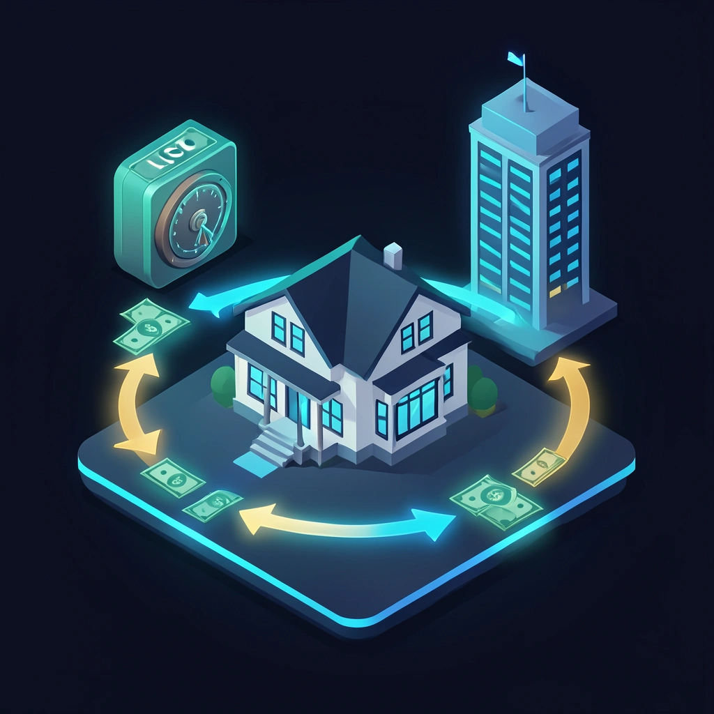 The Stack Method: money and equity flowing around a house held in an LLC