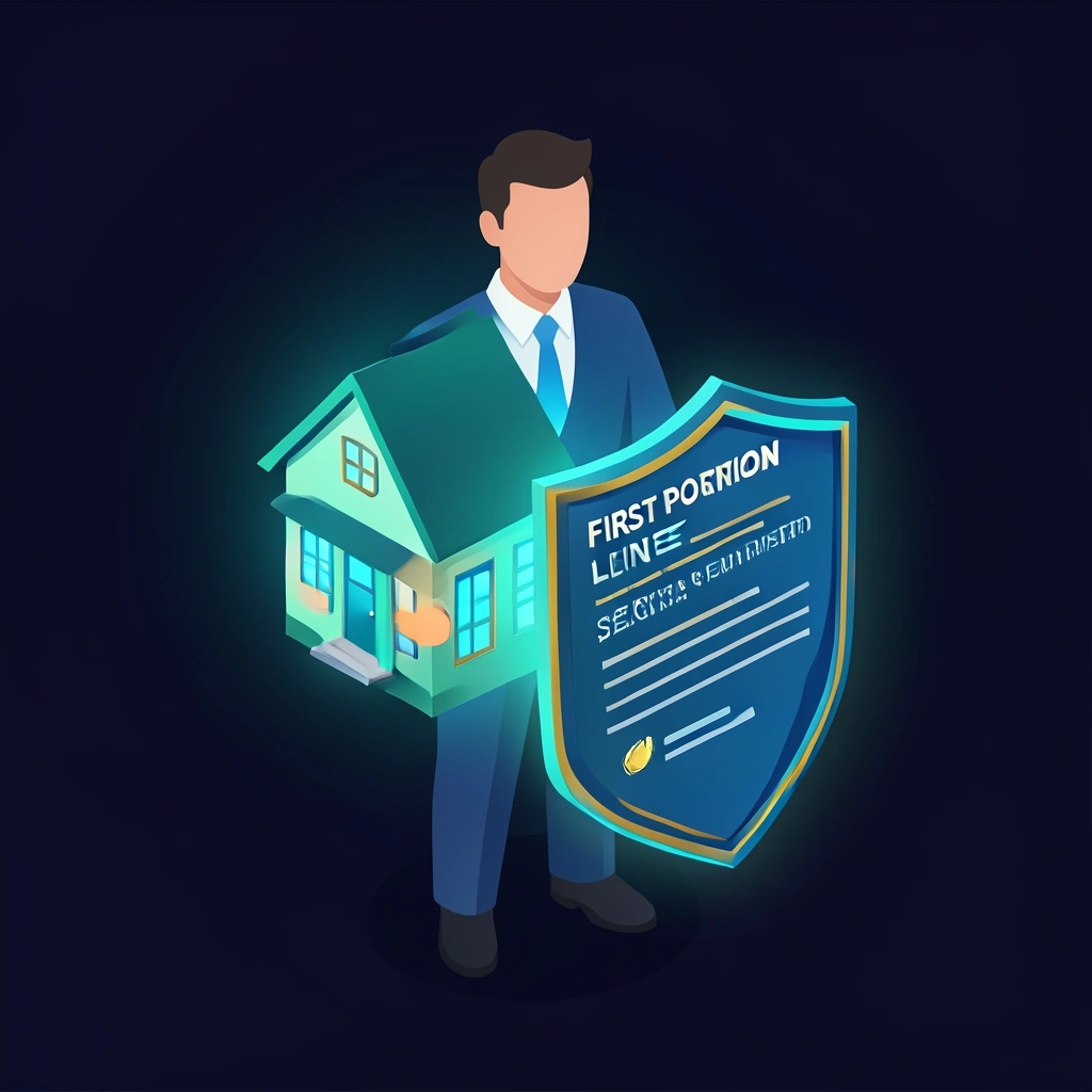 Seller holding the house with a first-lien shield